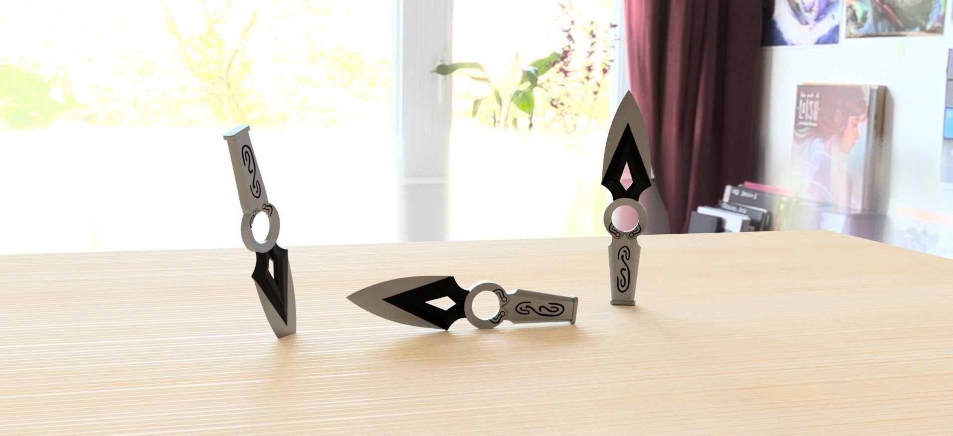 Jett Knife - Blade Storm - Valorant 3D print model_5