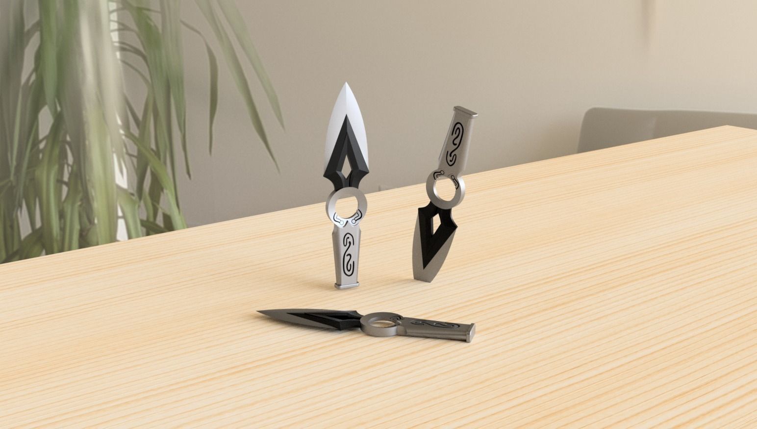 Jett Knife - Blade Storm - Valorant 3D print model_4