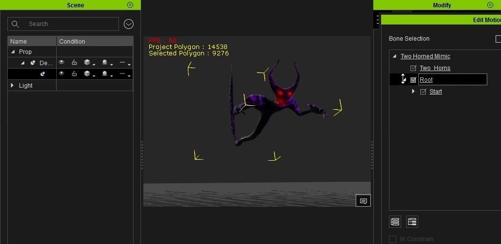 2 Horned Tree mimic Low-poly 3D model_23