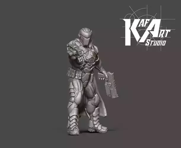 Space Bounty hunter - 35 mm scale