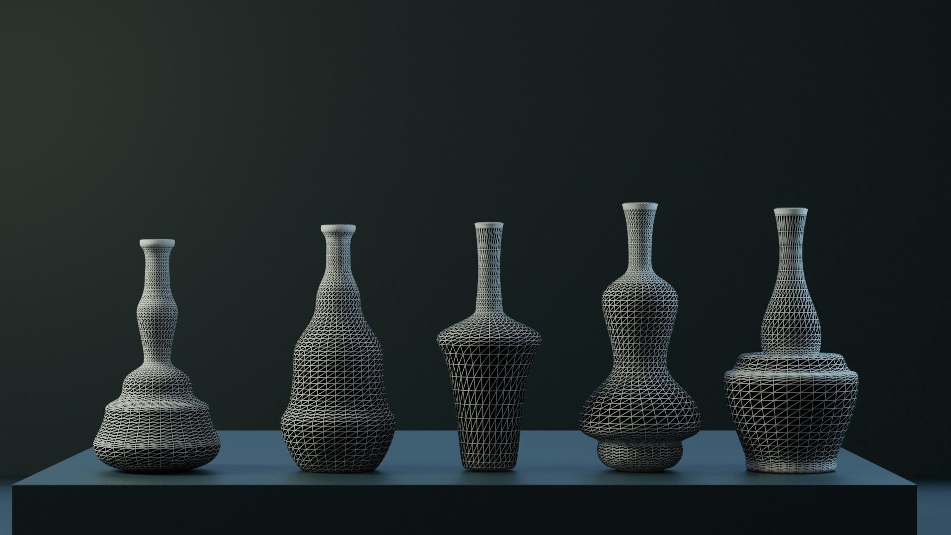 Interior Vases 3D model_6