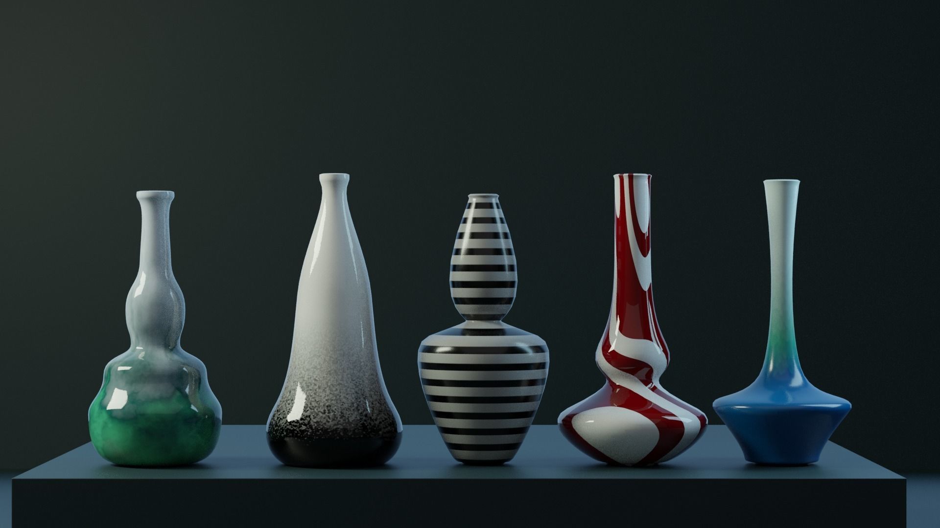 Interior Vases 3D model_1