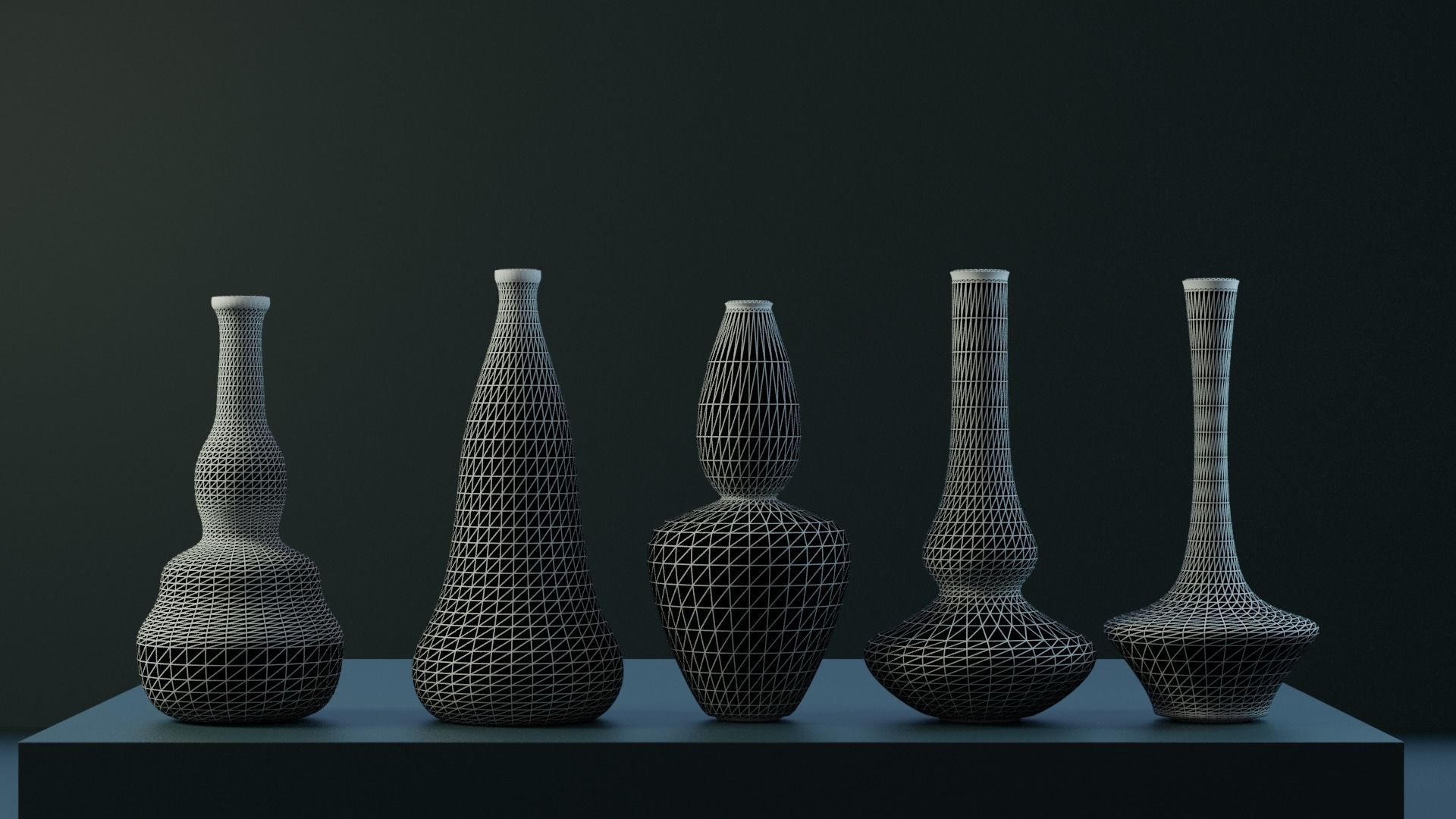 Interior Vases 3D model_5