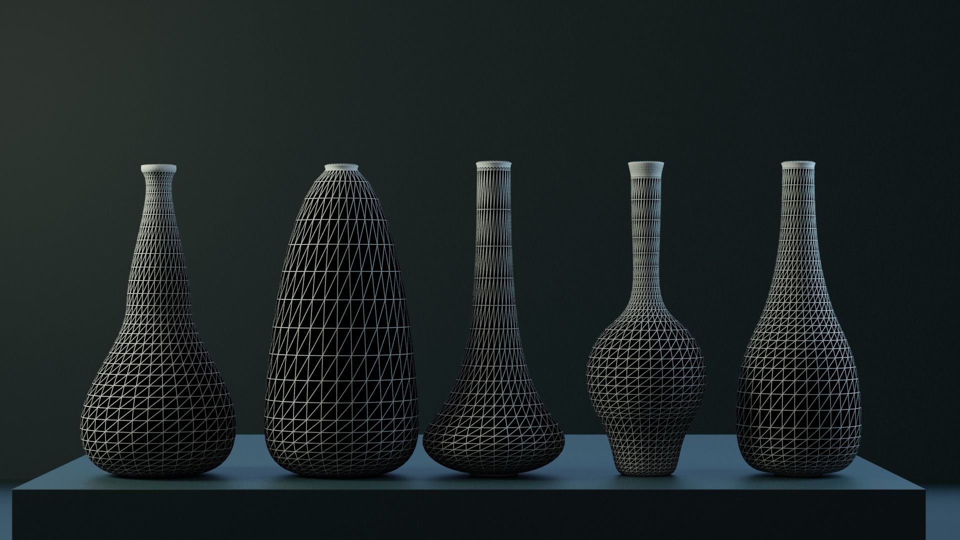 Interior Vases 3D model_4