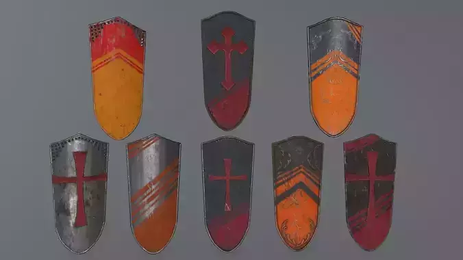 shield set greek warrior
