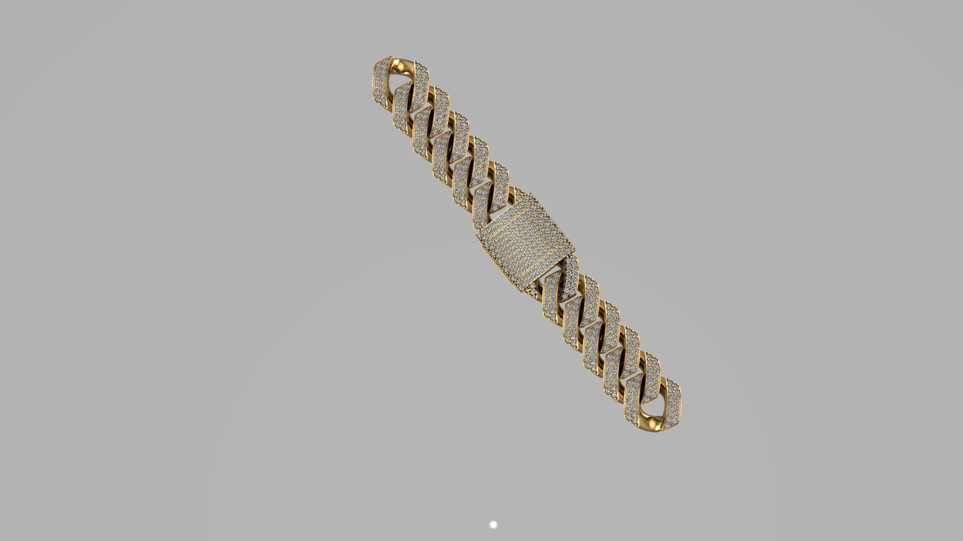 cuban chain or necklace NEW TREND FASHION just STL 3D model_4
