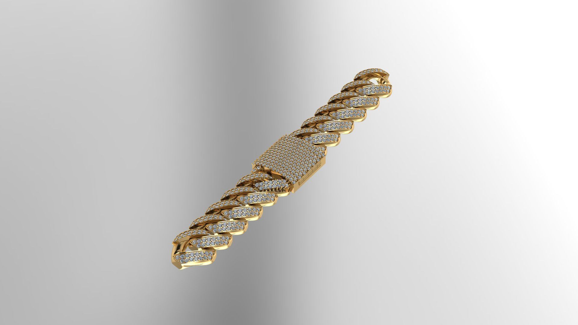 cuban chain or necklace NEW TREND FASHION just STL 3D model_7