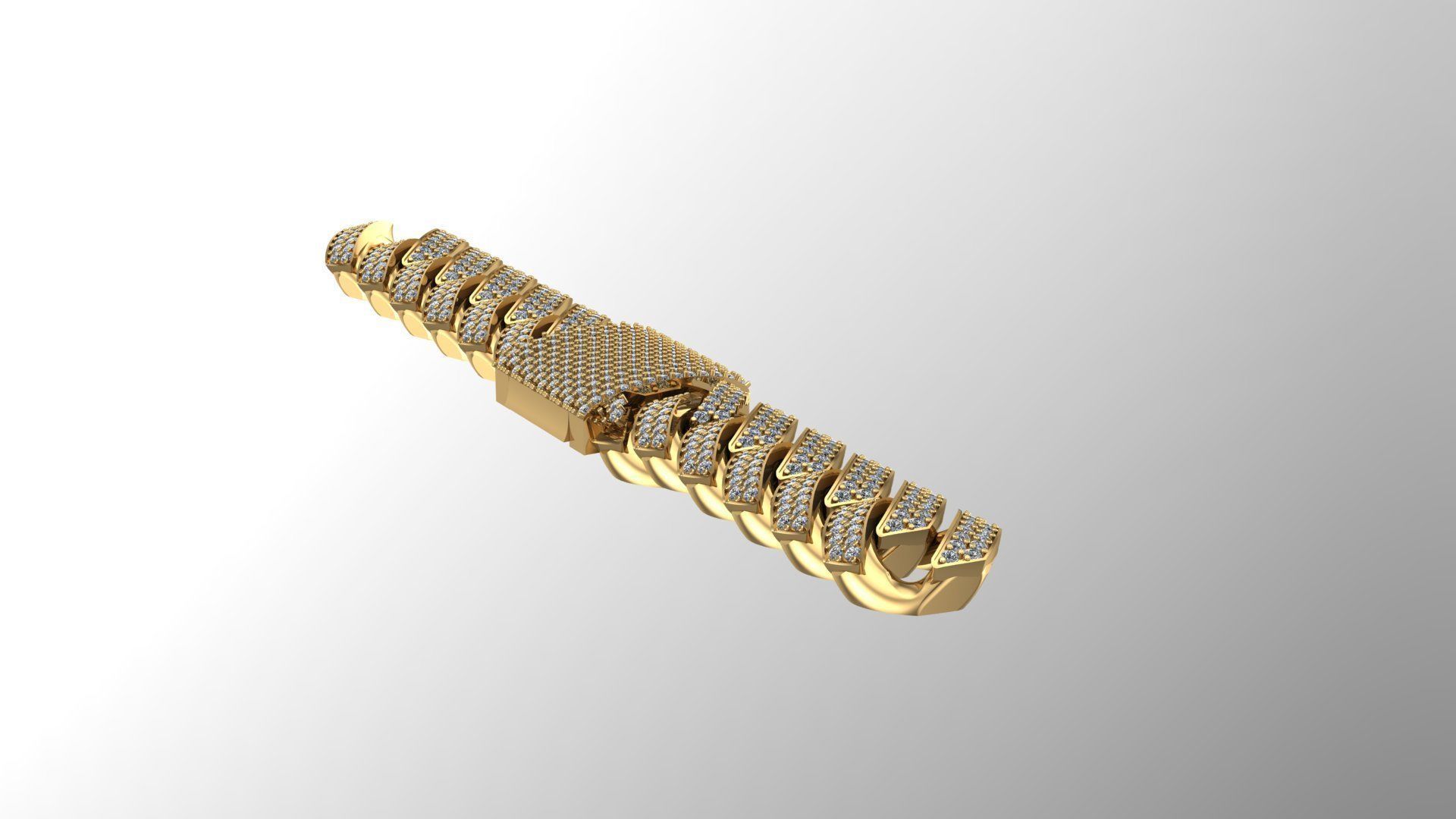 cuban chain or necklace NEW TREND FASHION just STL 3D model_6