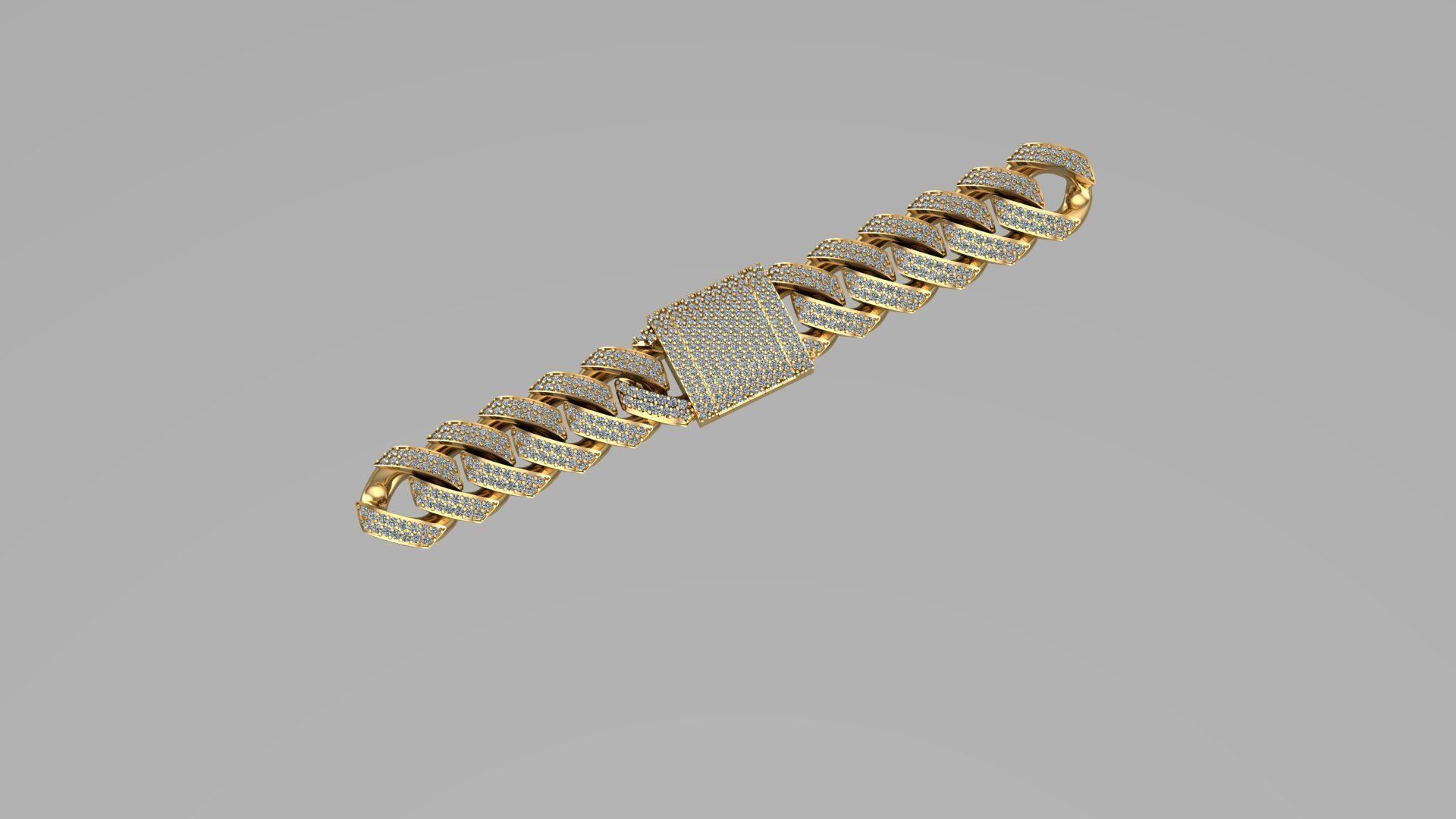 cuban chain or necklace NEW TREND FASHION just STL 3D model_5