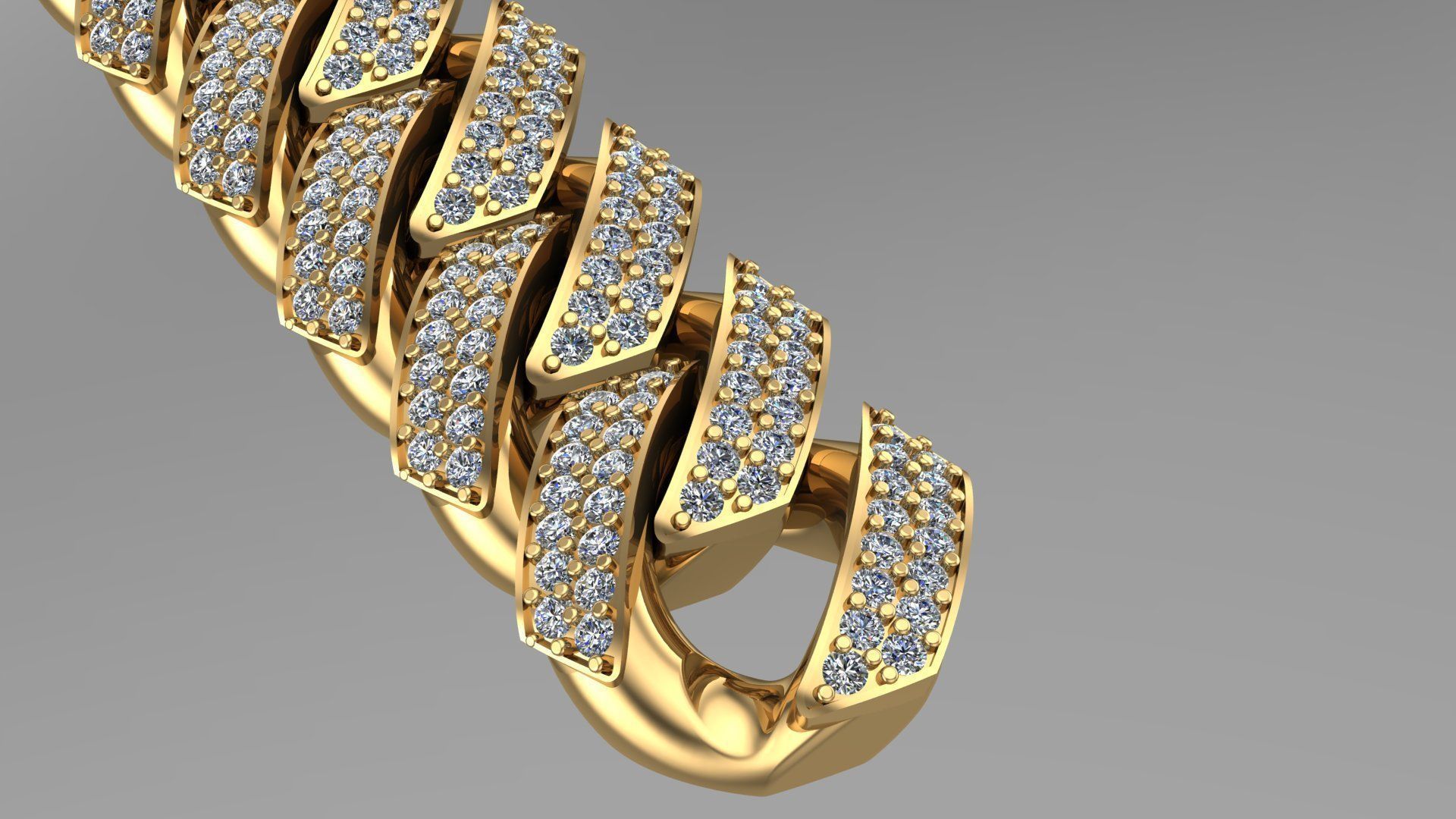 cuban chain or necklace NEW TREND FASHION just STL 3D model_1