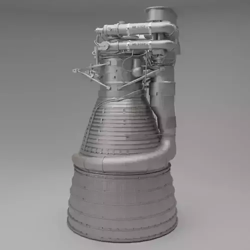 F-1 Rocket Engine 3D model