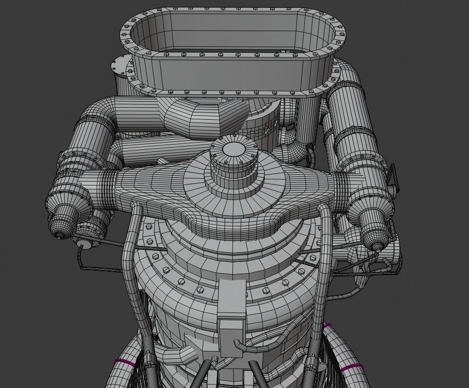 F-1 Rocket Engine 3D model_13