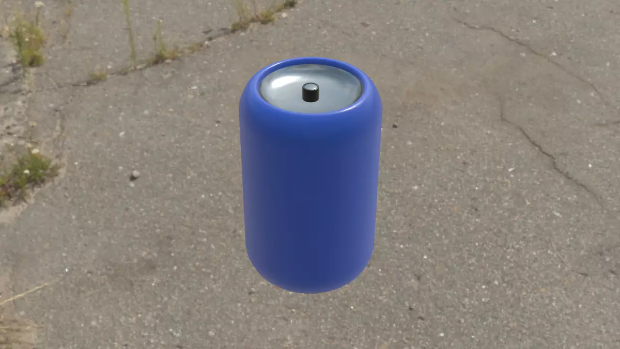 Sci-fi gas barrel Free low-poly 3D model