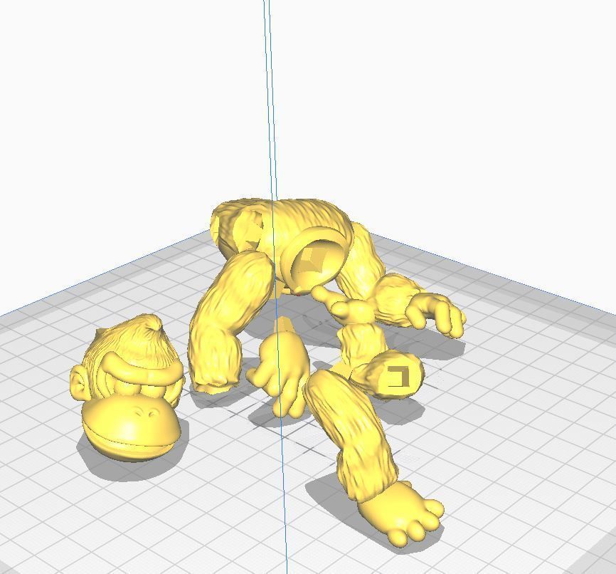 Shadowbox Donkey Kong - Aquatic Ambiece - 3D Print Fan Art 3D print model_15