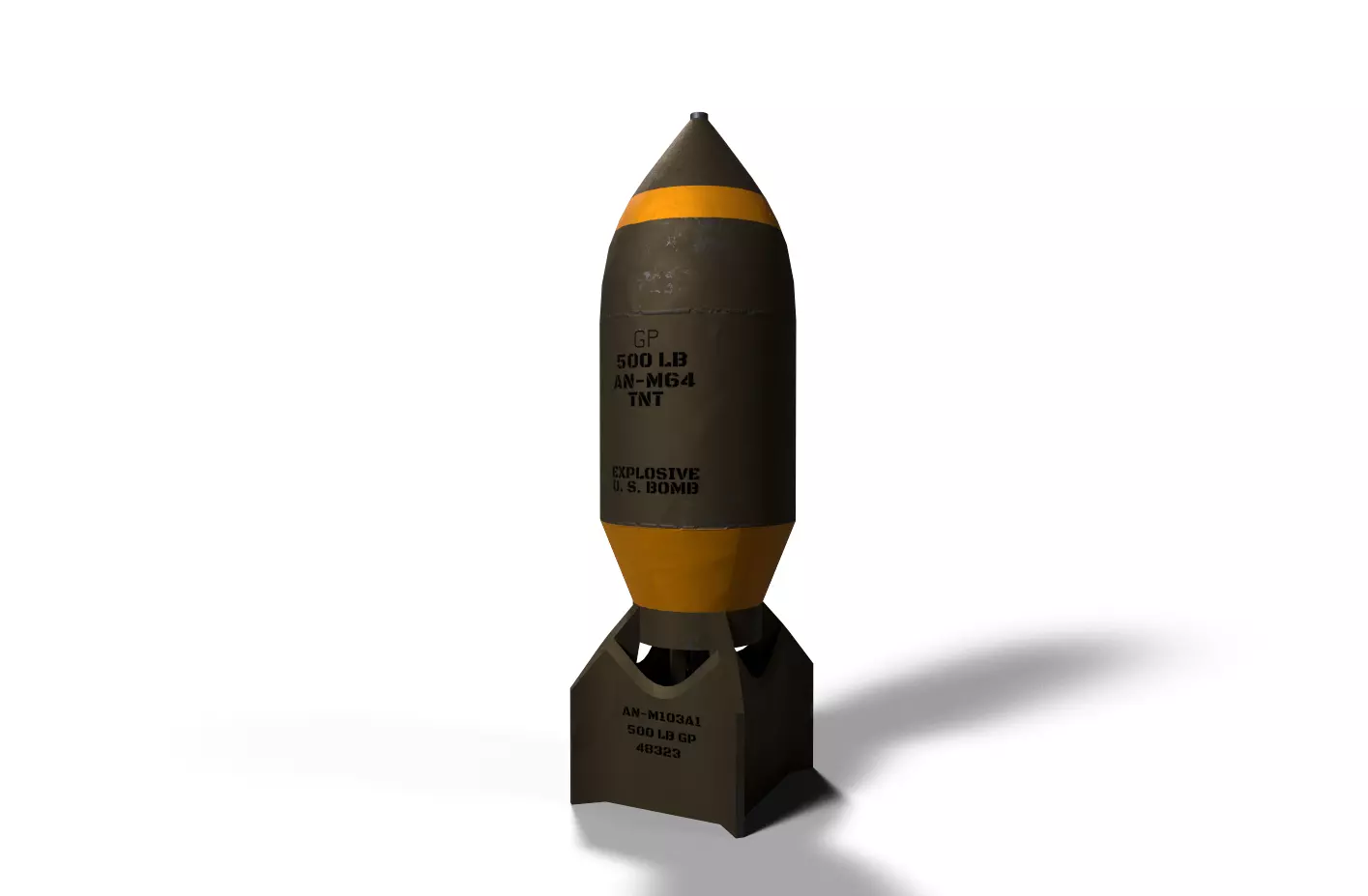 game ready BOMB Free low-poly 3D model