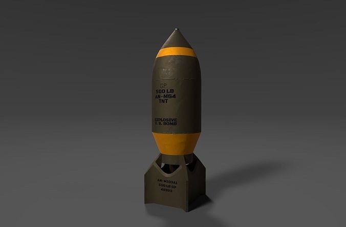 game ready BOMB Free low-poly 3D model