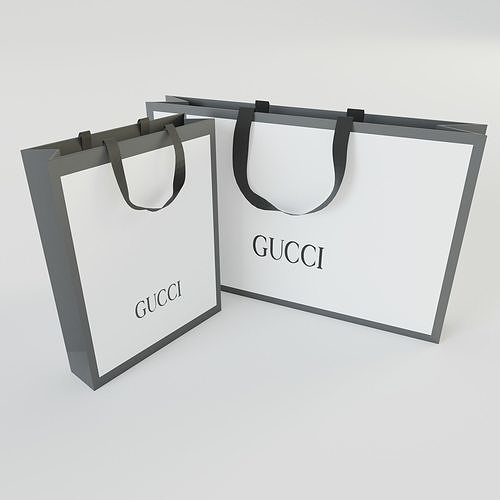 Gucci Shopping bag Low-poly 3D model