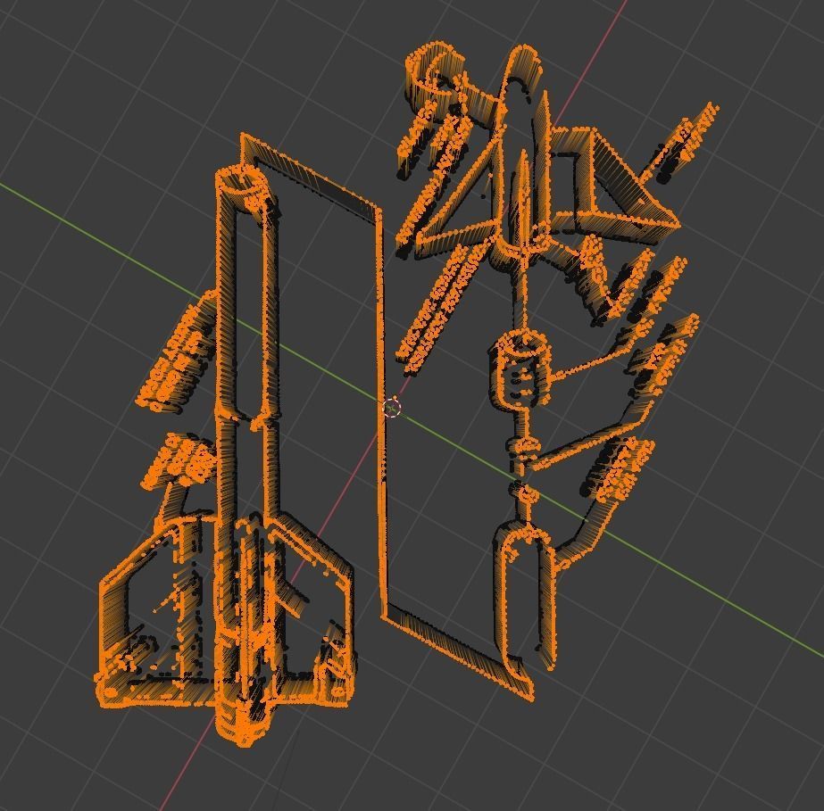 DSUcom building in orange 3D model_1