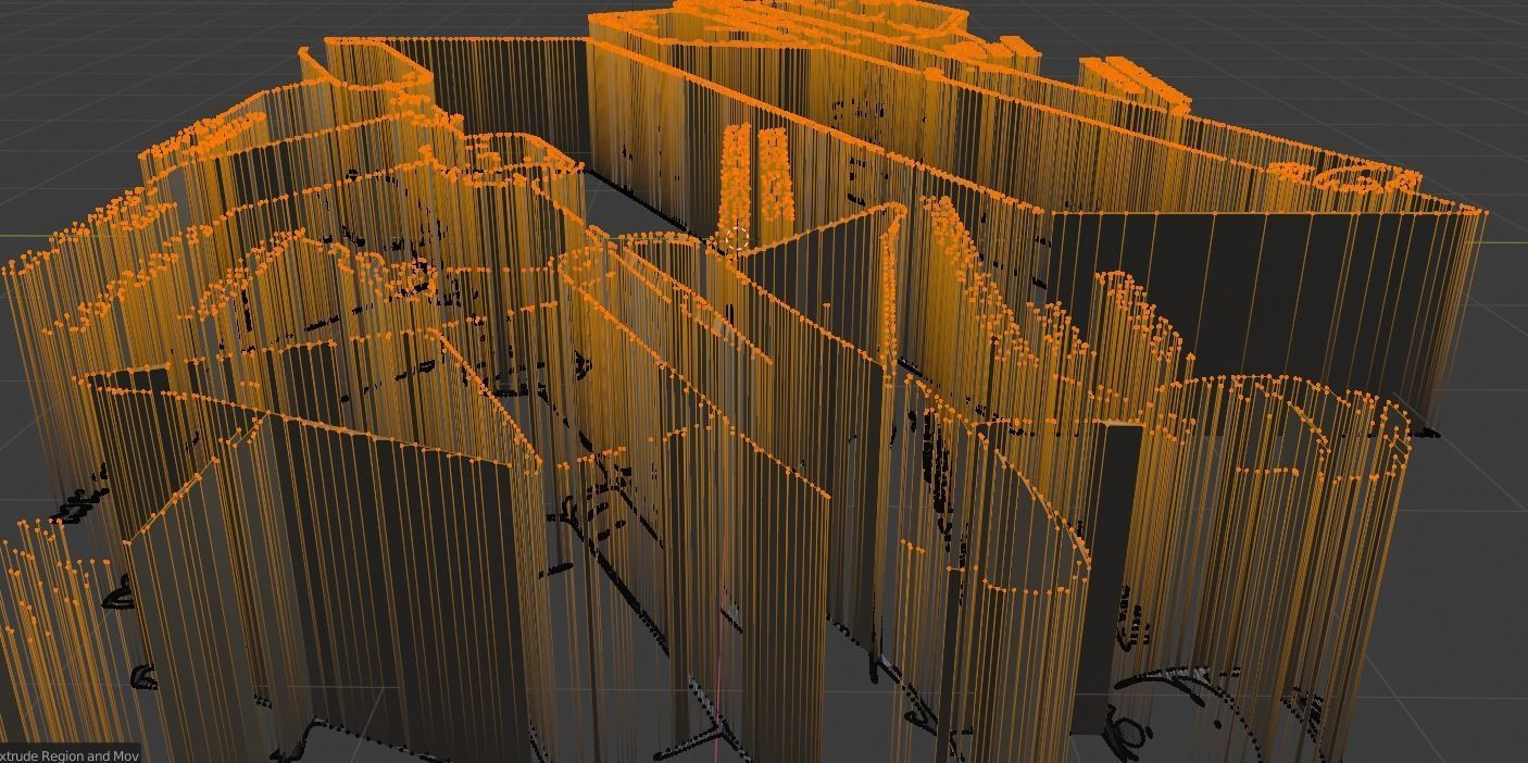 DSUcom building in orange 3D model_3