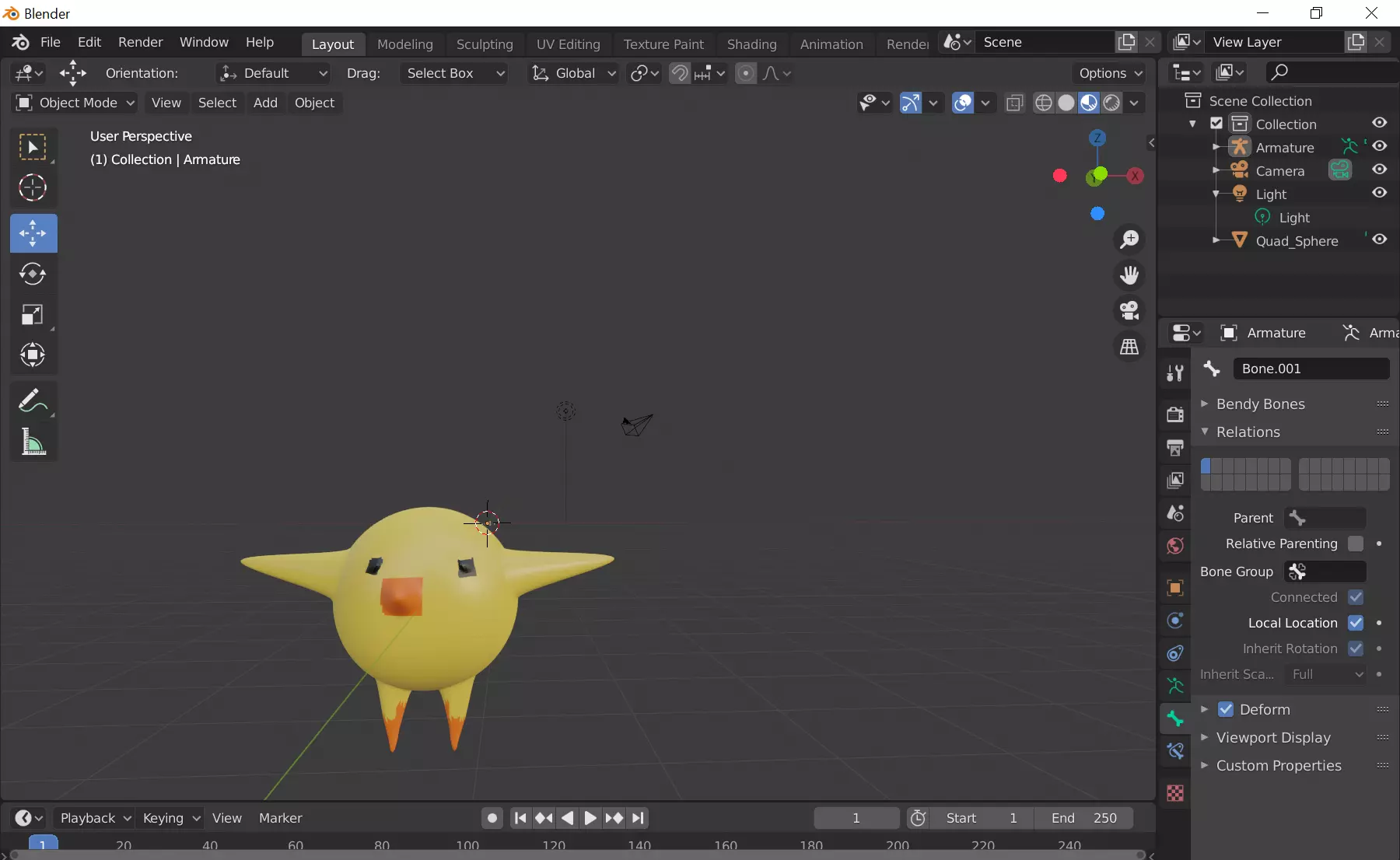 Chicky chicken Free 3D model_0