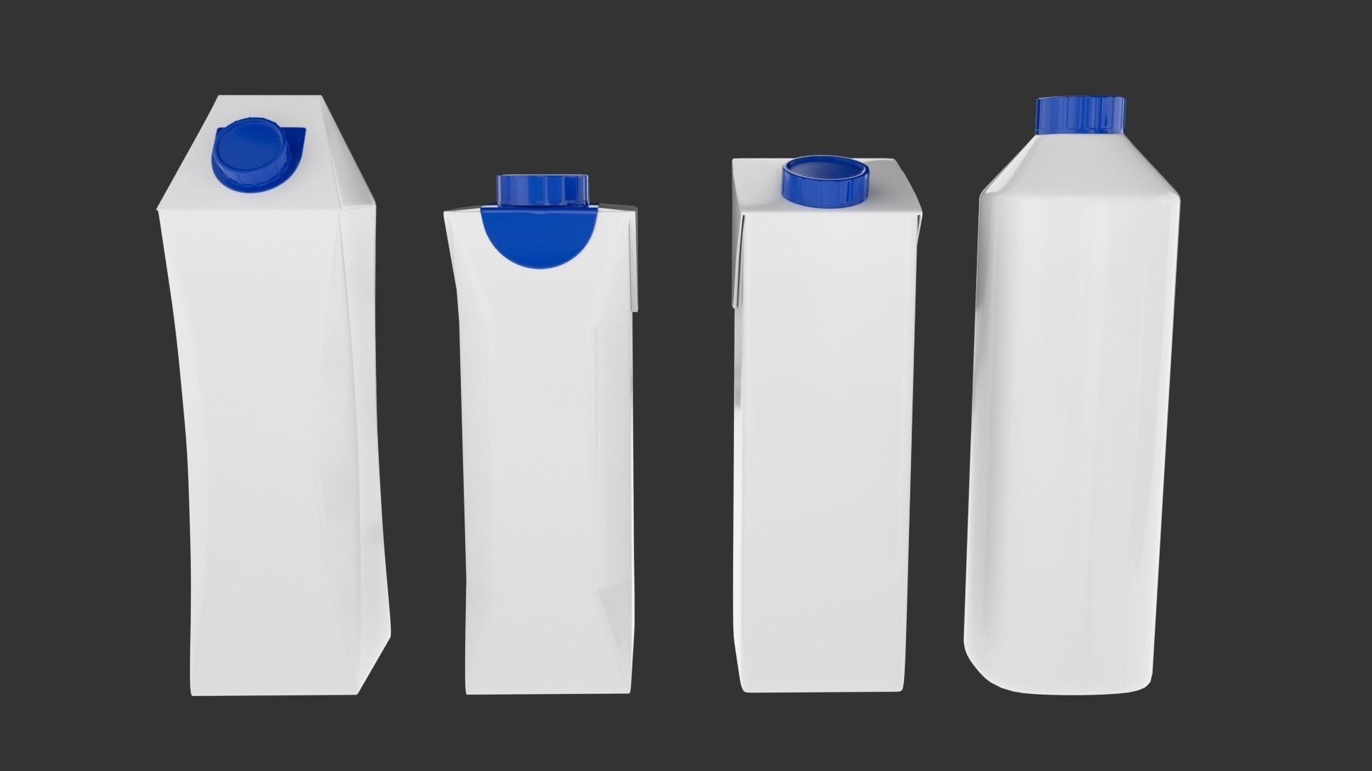 New Tetrapak Bricks  Low-poly 3D model_2