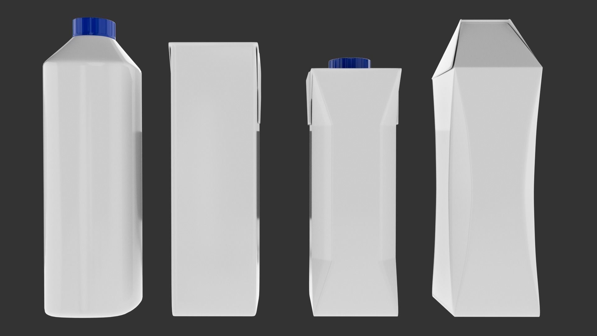 New Tetrapak Bricks  Low-poly 3D model_3