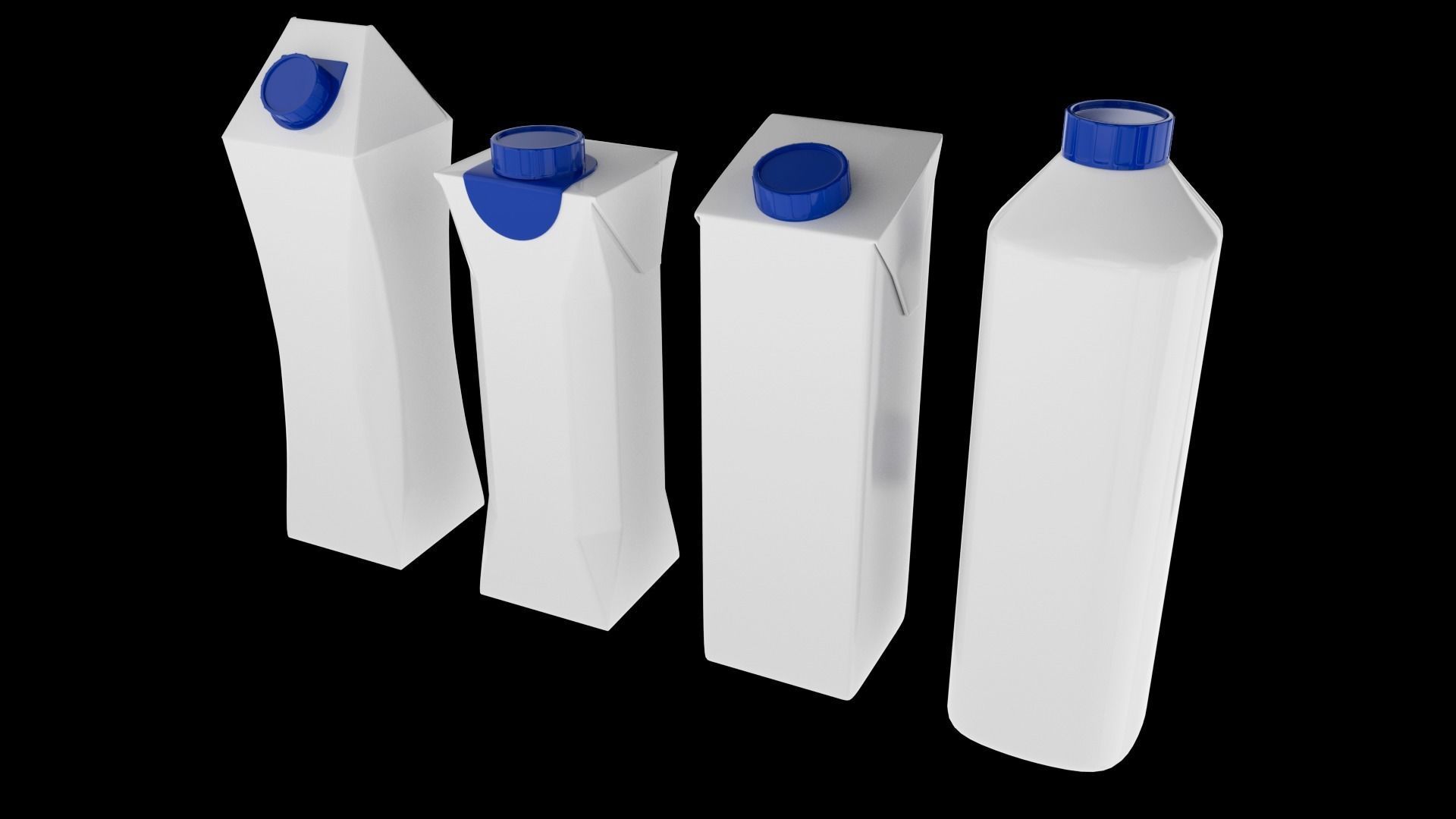 New Tetrapak Bricks  Low-poly 3D model_1