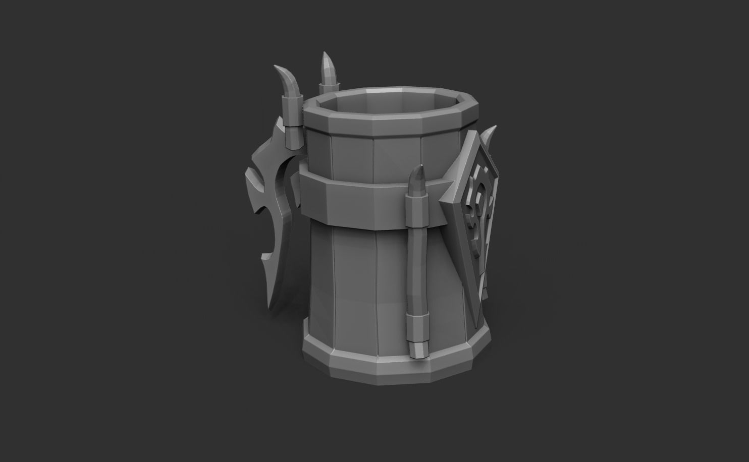 World of Warcraft Horde - Mug - Printable 3D print model_3