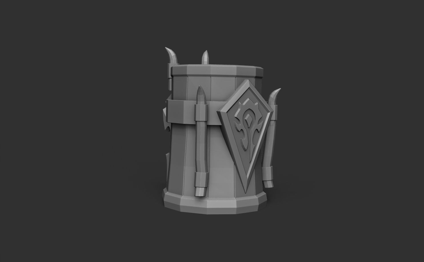 World of Warcraft Horde - Mug - Printable 3D print model_5