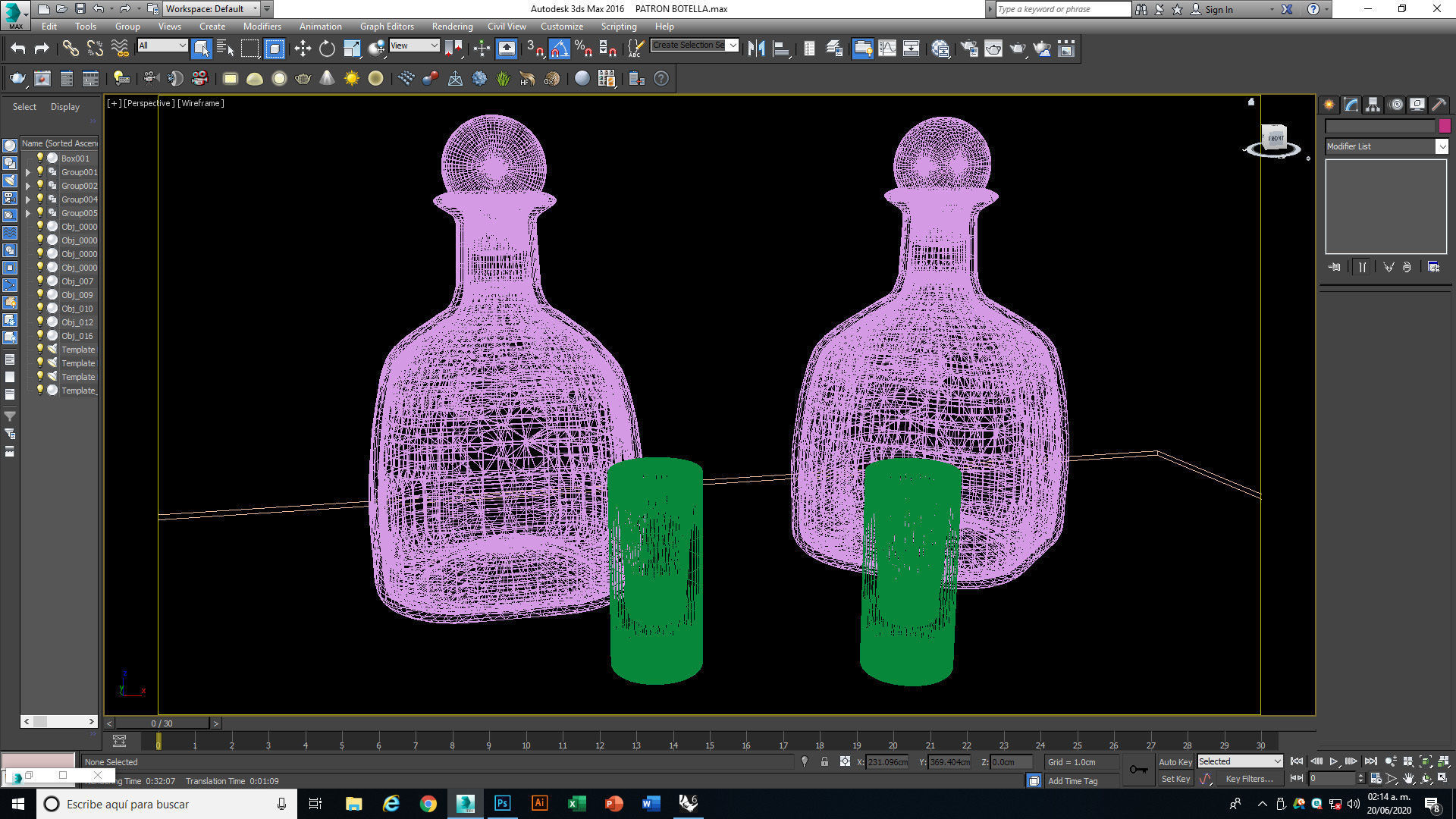 Tequila Patron Bottle 3D model_13