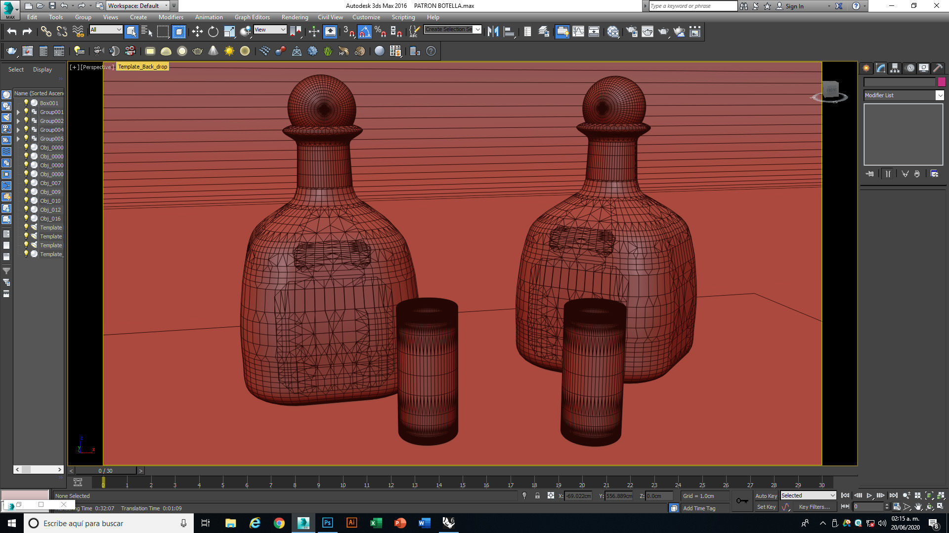Tequila Patron Bottle 3D model_14