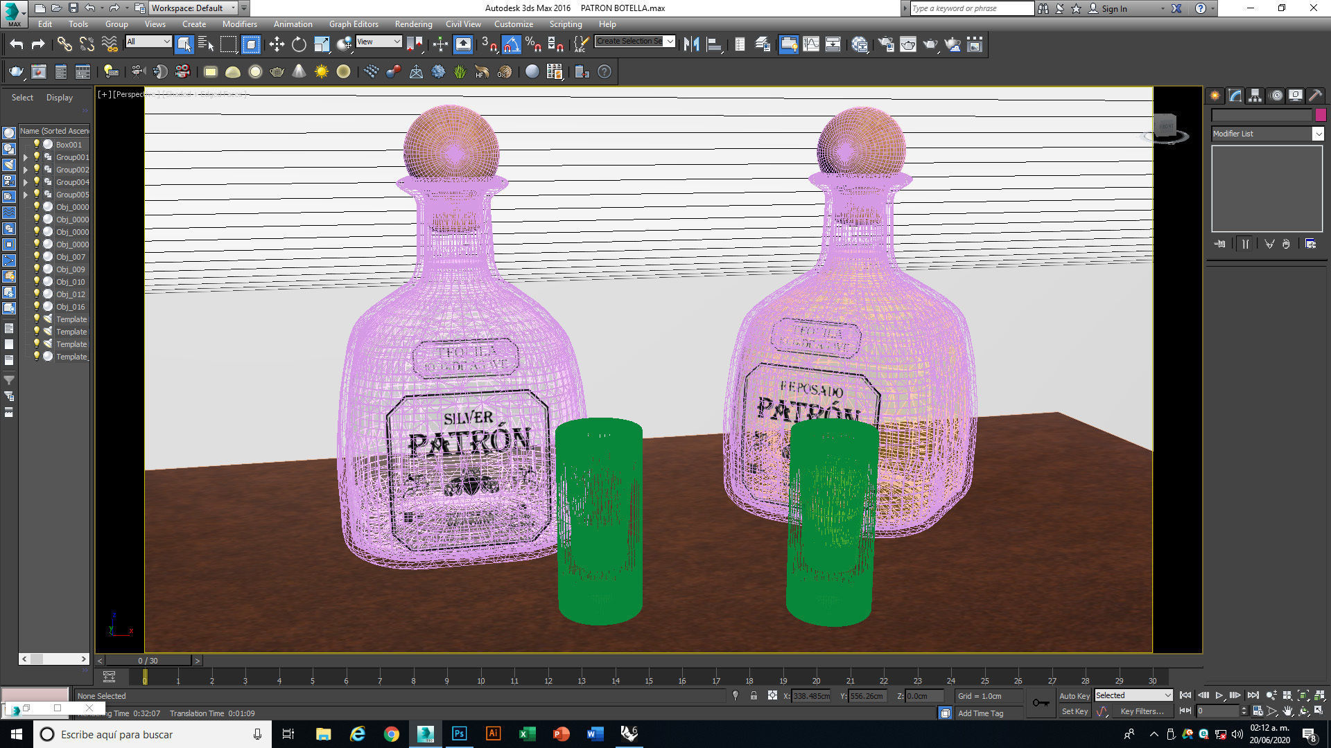 Tequila Patron Bottle 3D model_11