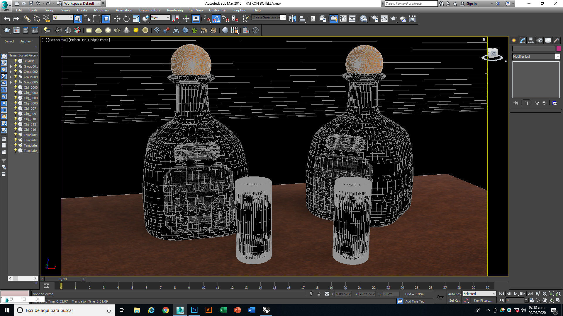 Tequila Patron Bottle 3D model_12