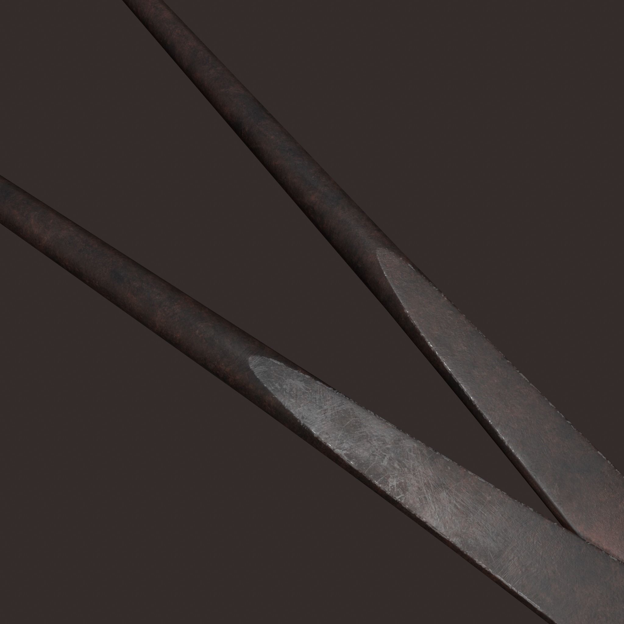 Medieval Fishing Pliers Free low-poly 3D model_13