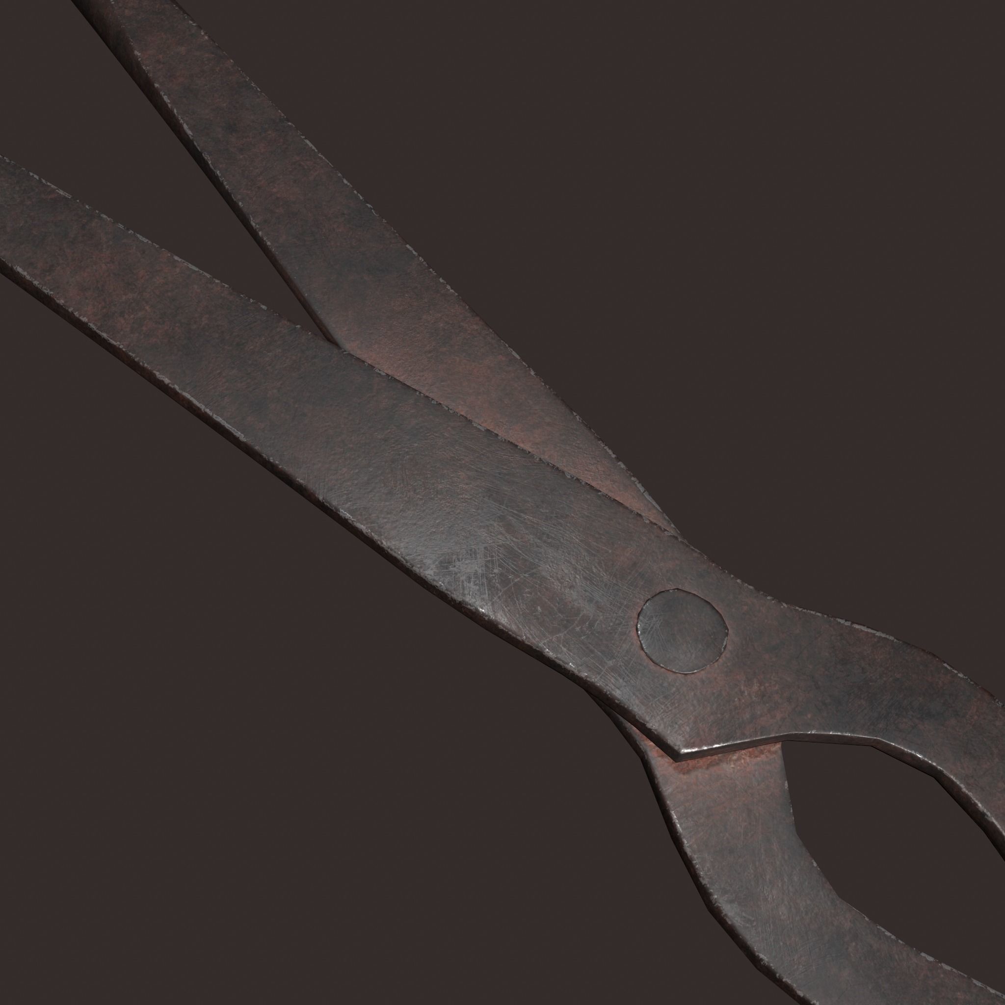Medieval Fishing Pliers Free low-poly 3D model_12