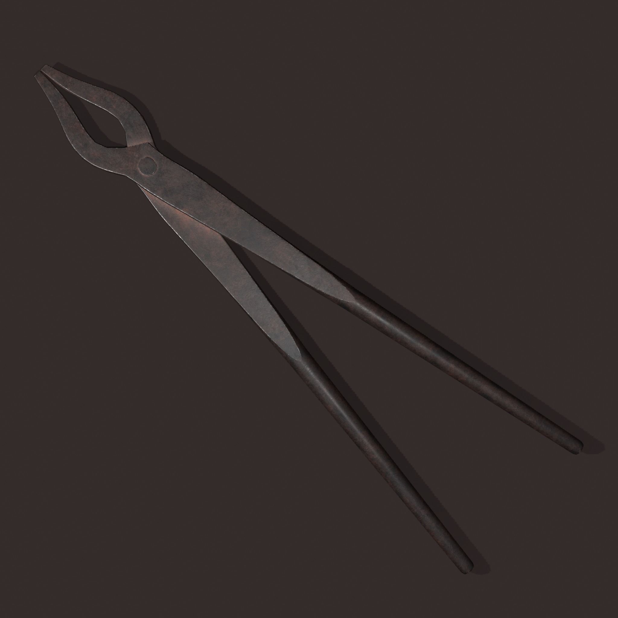 Medieval Fishing Pliers Free low-poly 3D model_4