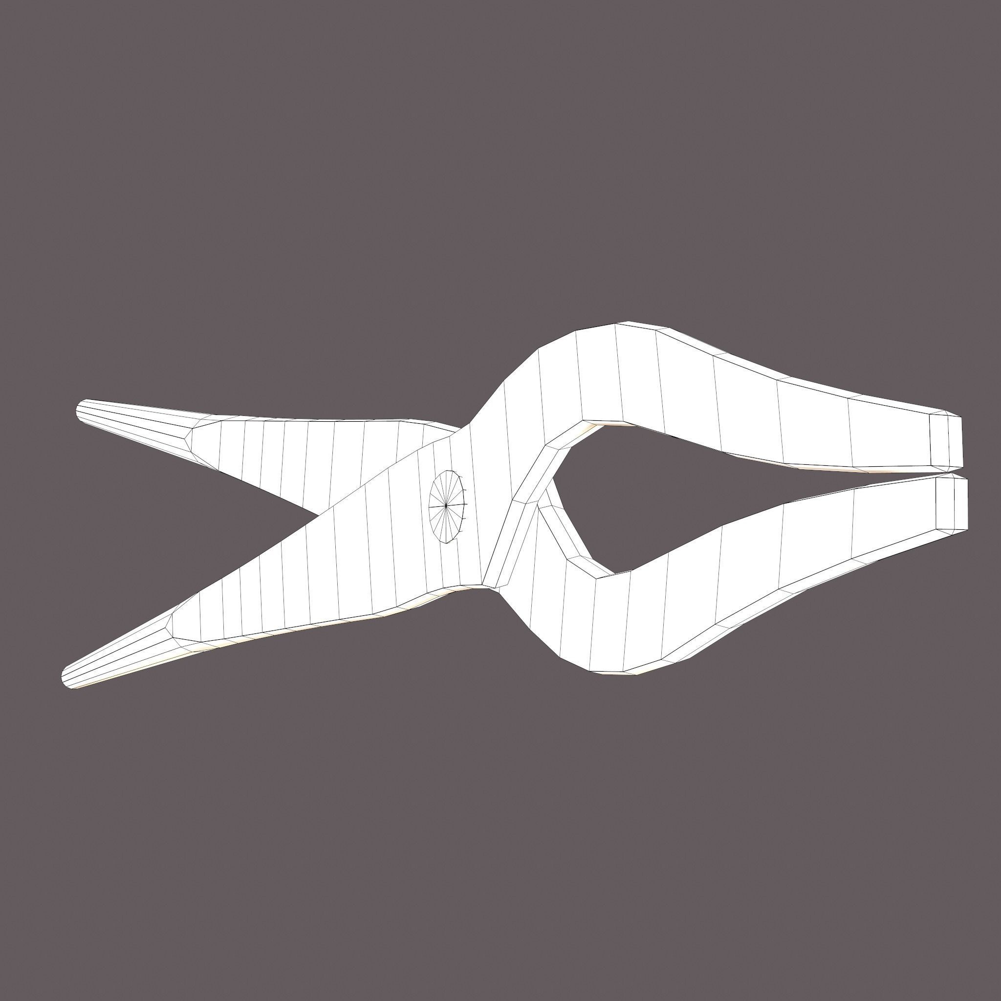 Medieval Fishing Pliers Free low-poly 3D model_33