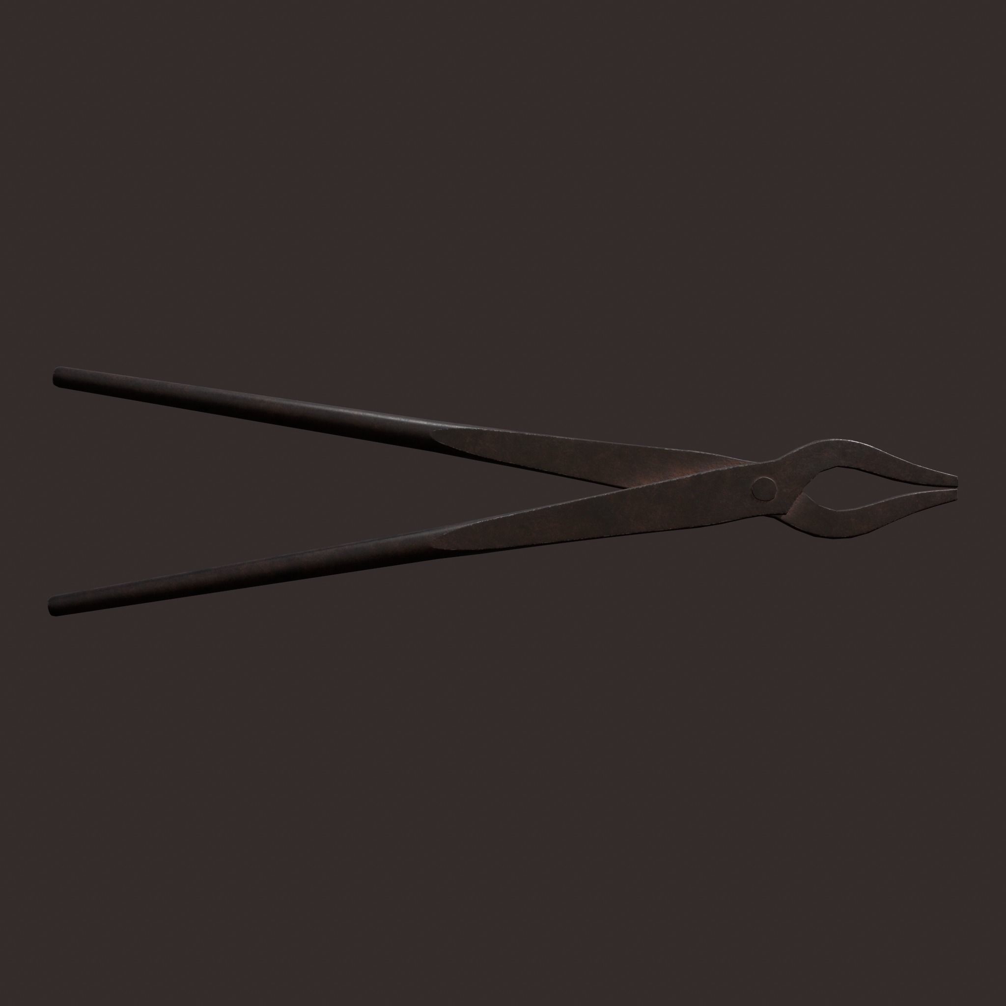 Medieval Fishing Pliers Free low-poly 3D model_9