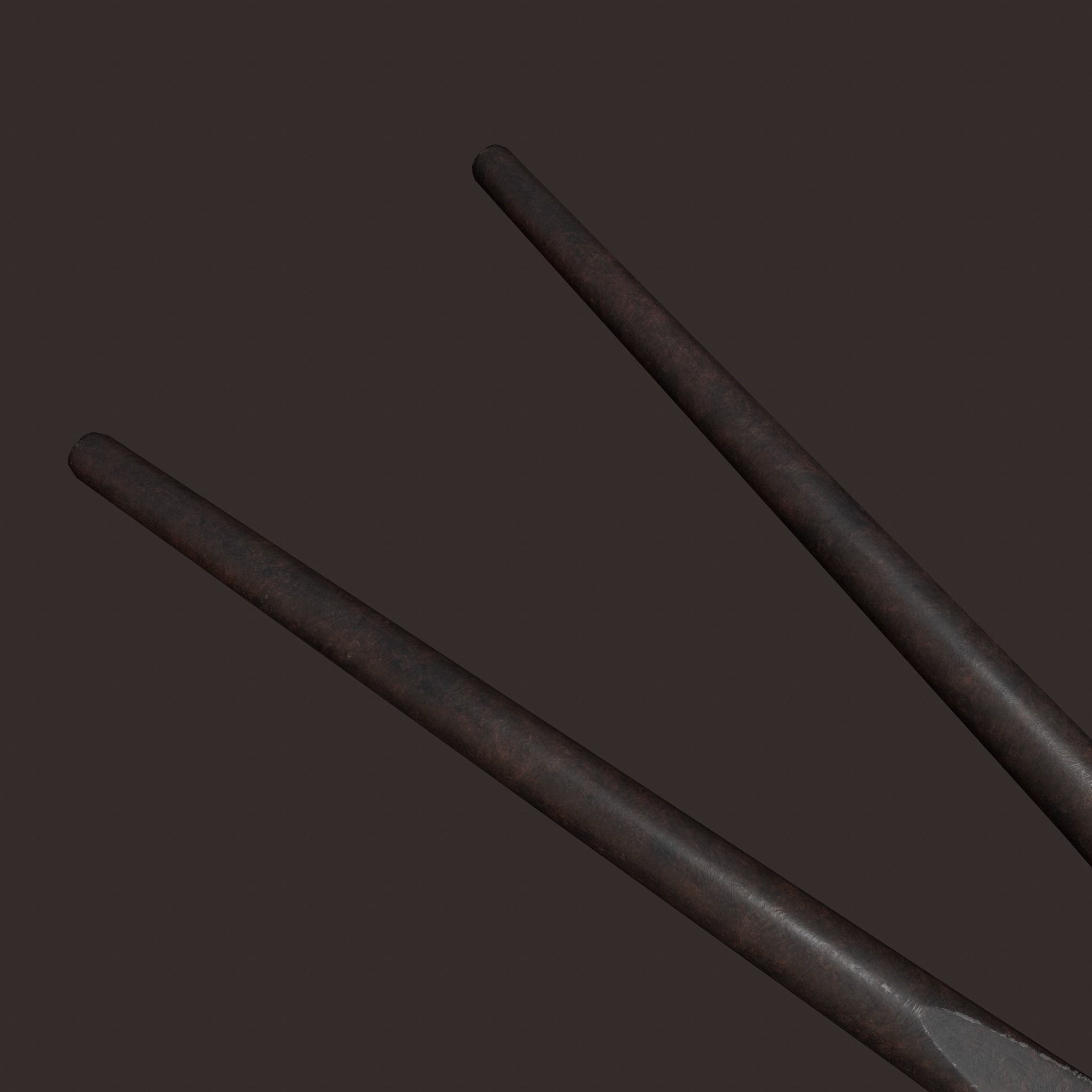 Medieval Fishing Pliers Free low-poly 3D model_14