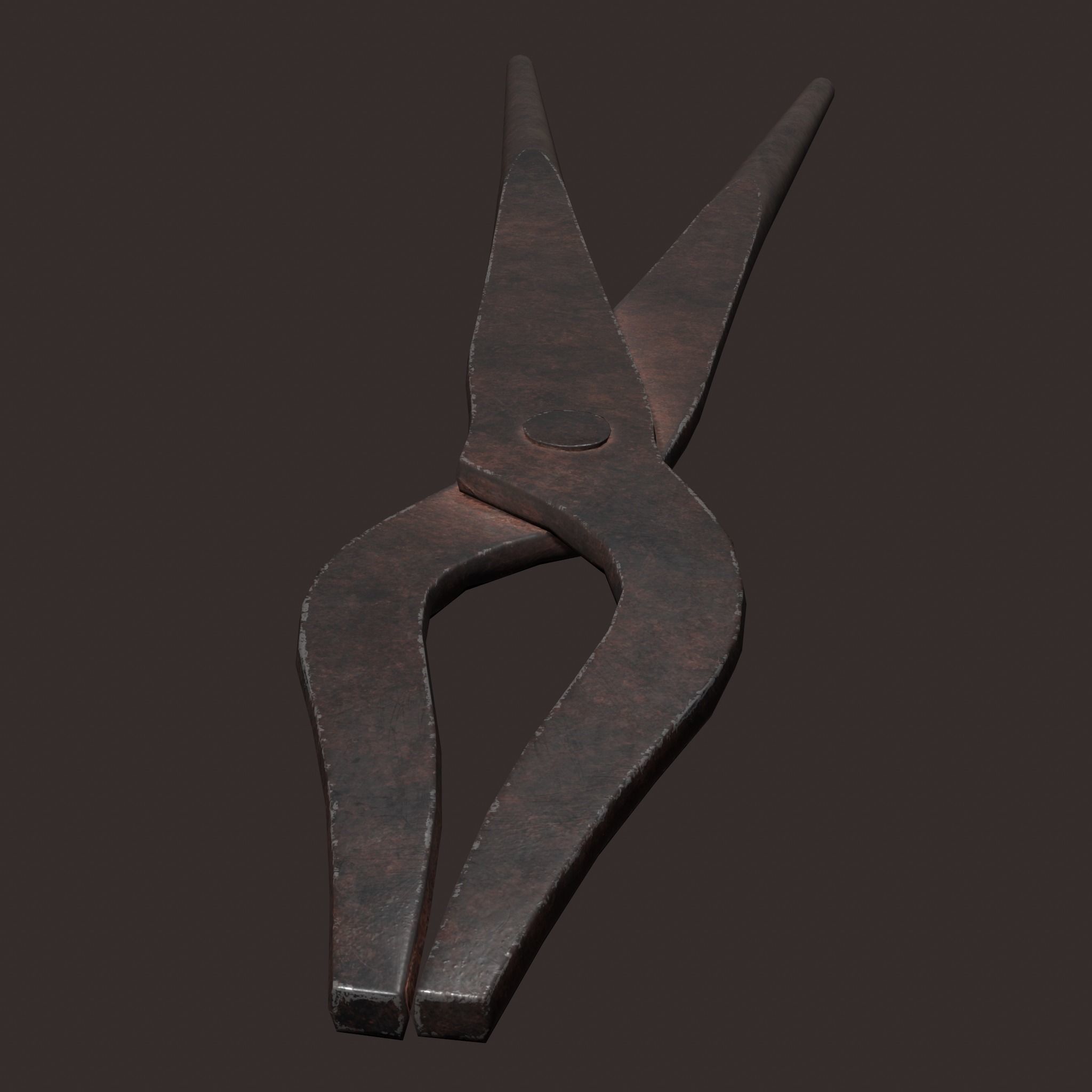 Medieval Fishing Pliers Free low-poly 3D model_25