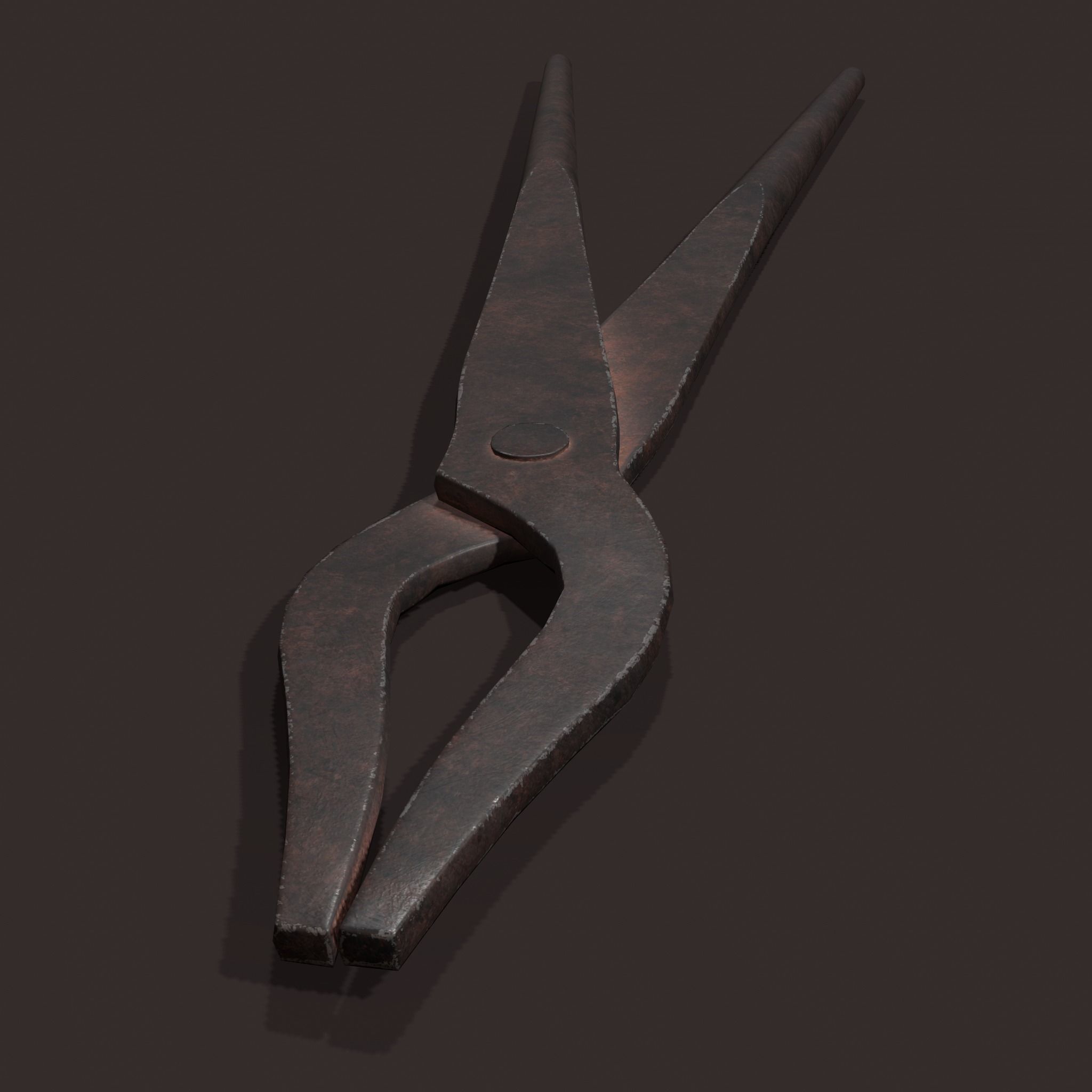 Medieval Fishing Pliers Free low-poly 3D model_3