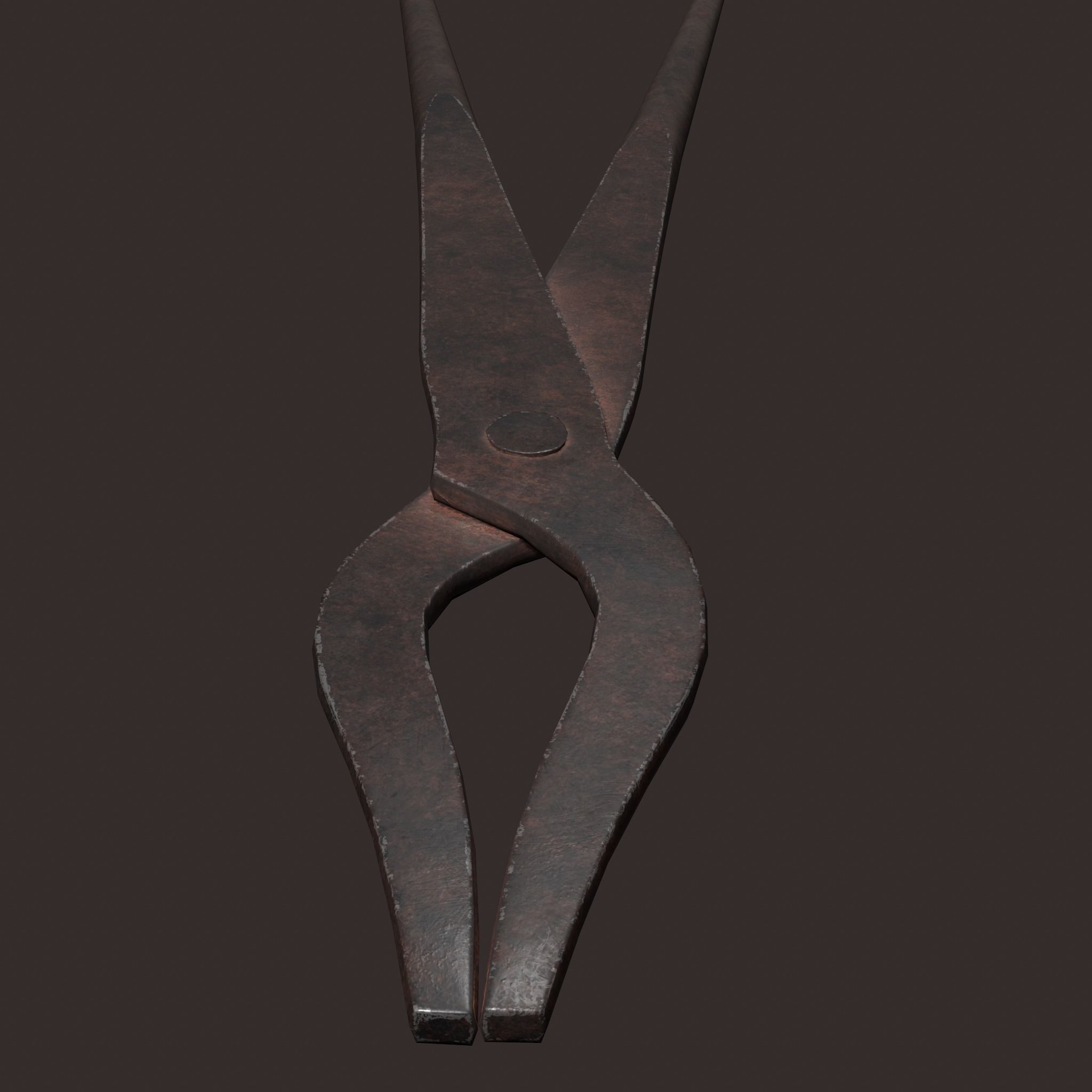 Medieval Fishing Pliers Free low-poly 3D model_16