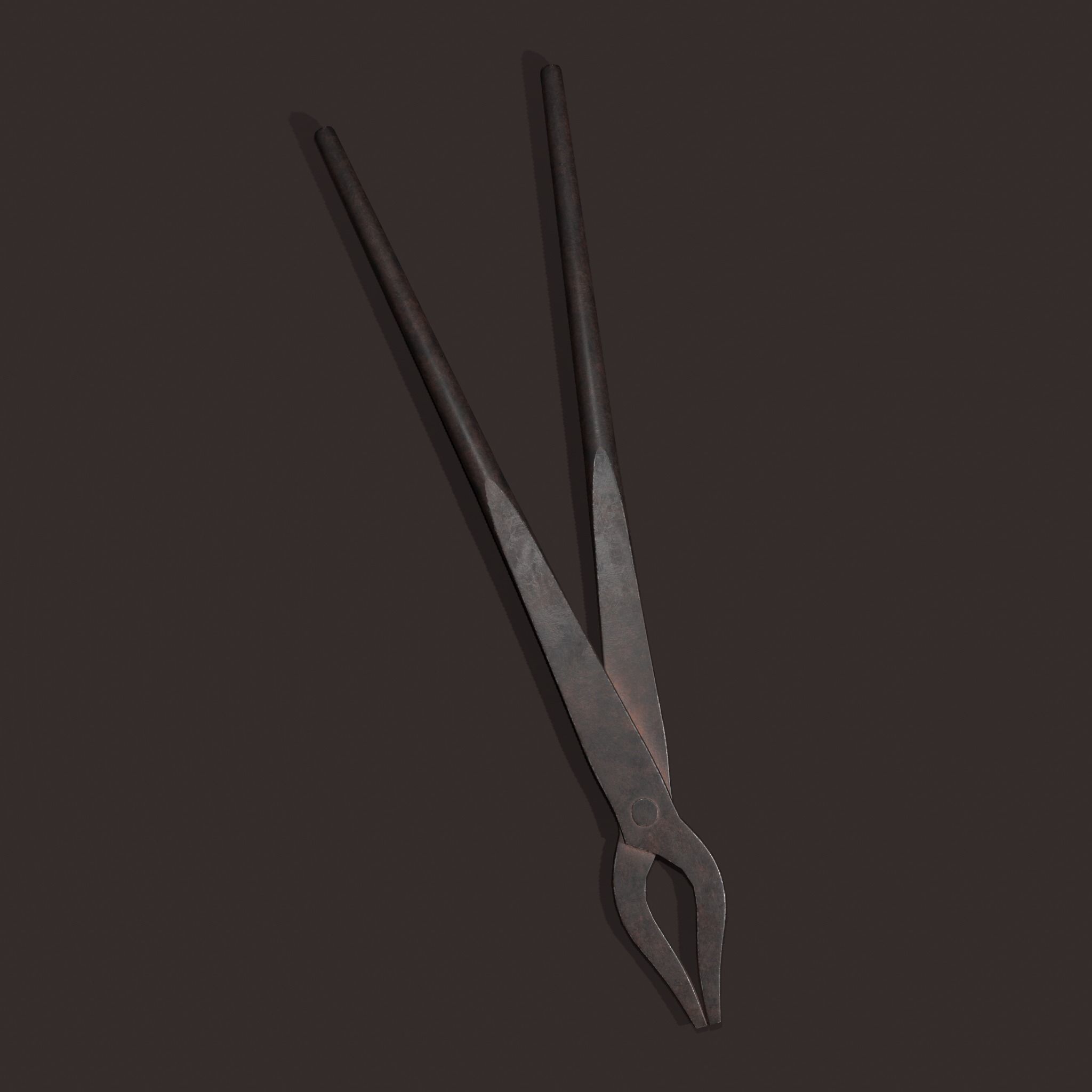 Medieval Fishing Pliers Free low-poly 3D model_5