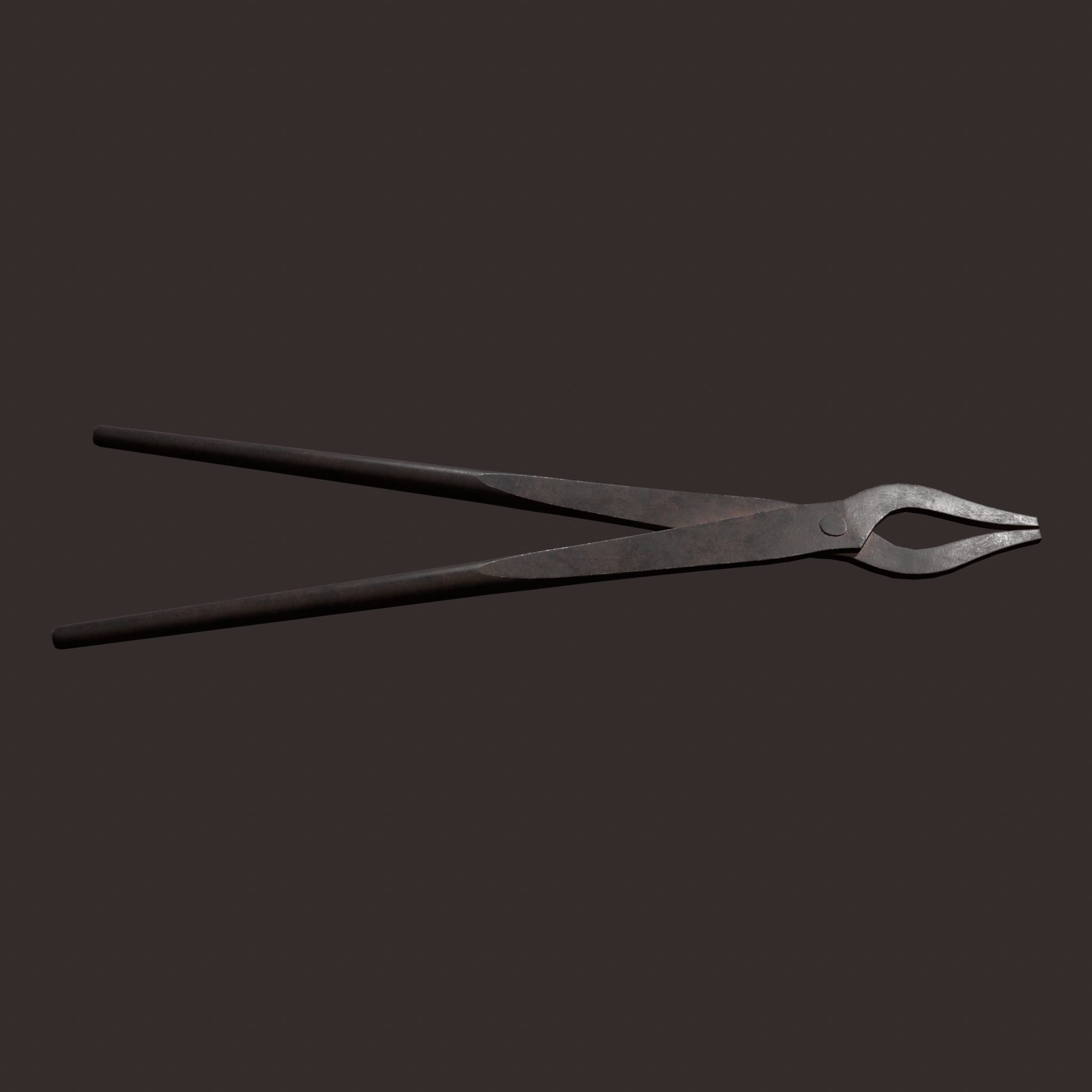 Medieval Fishing Pliers Free low-poly 3D model_8