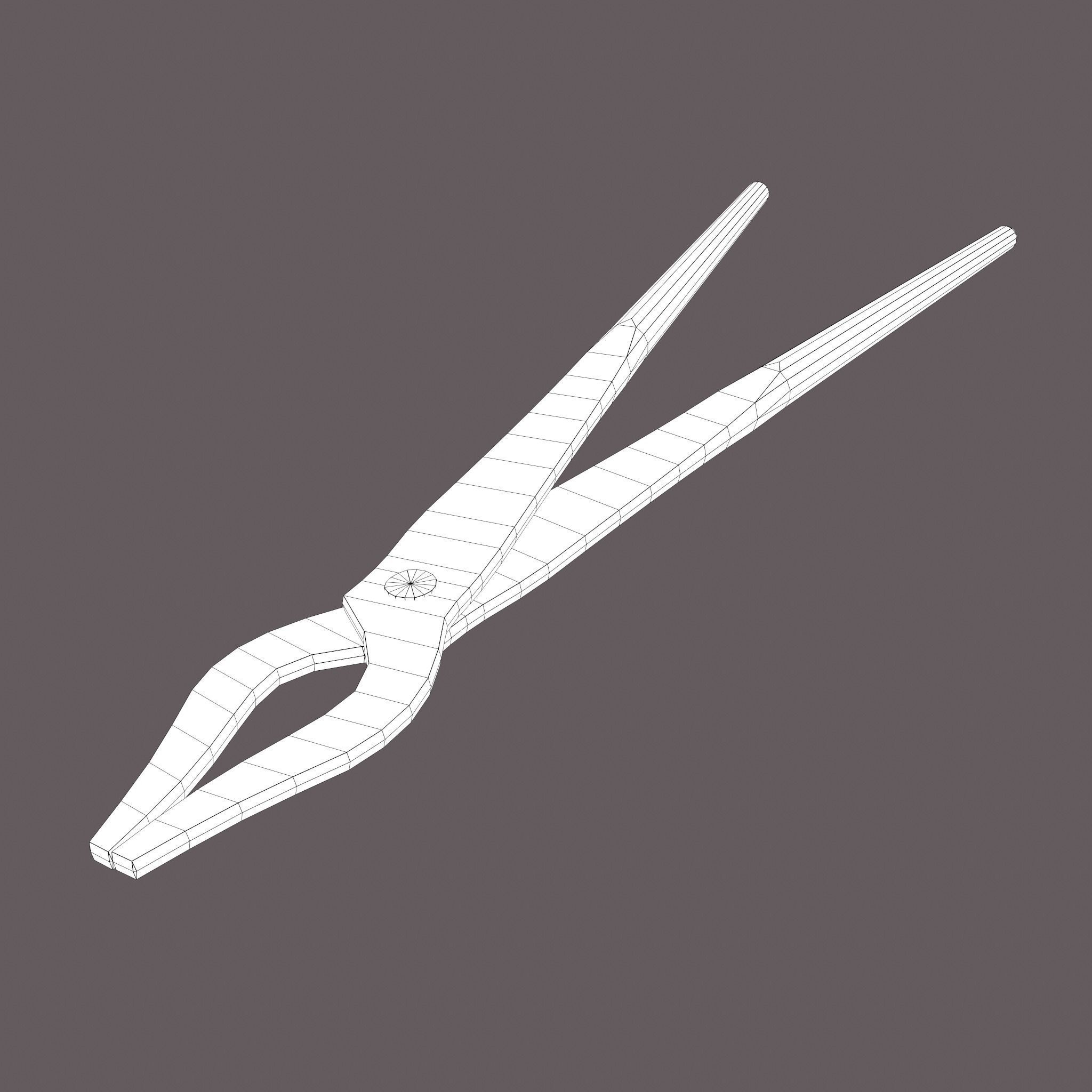 Medieval Fishing Pliers Free low-poly 3D model_31