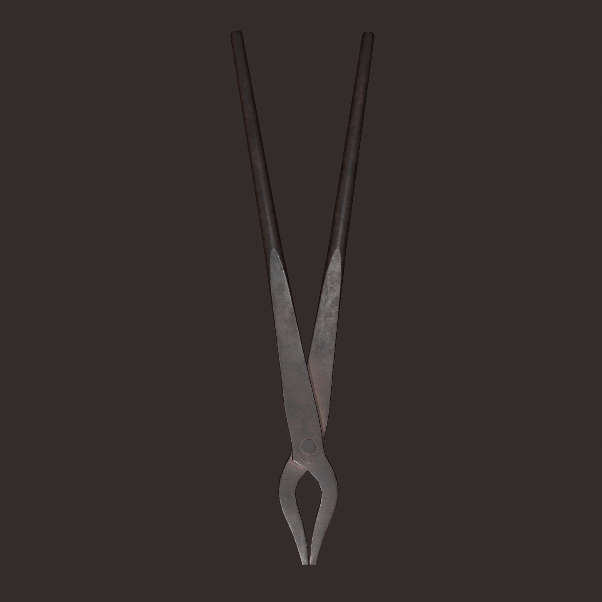 Medieval Fishing Pliers Free low-poly 3D model_17