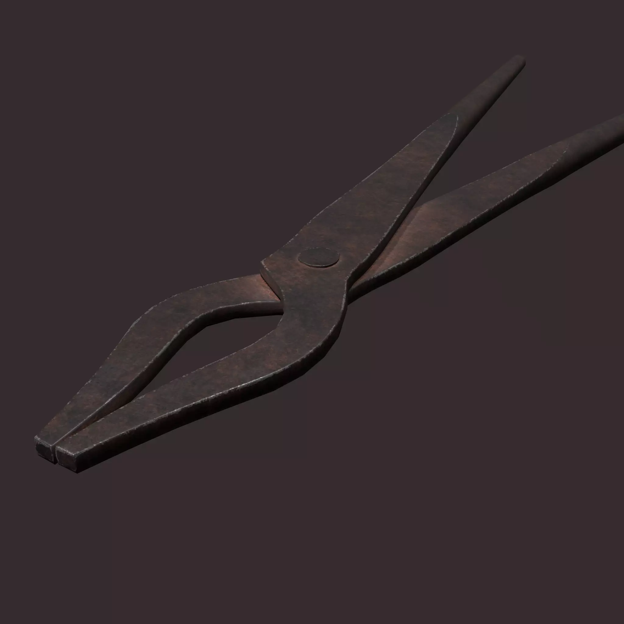 Medieval Fishing Pliers Free low-poly 3D model_0