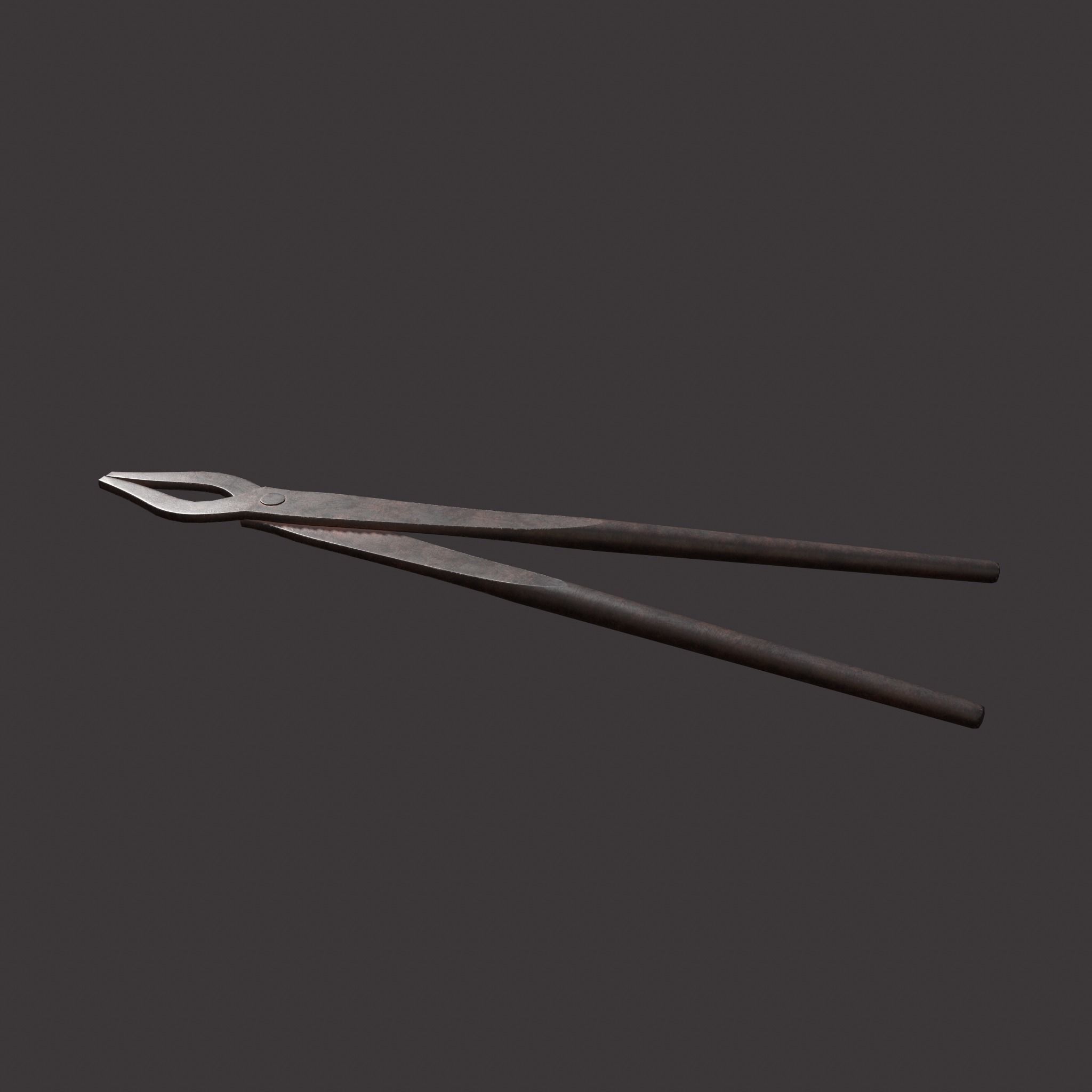 Medieval Fishing Pliers Free low-poly 3D model_20