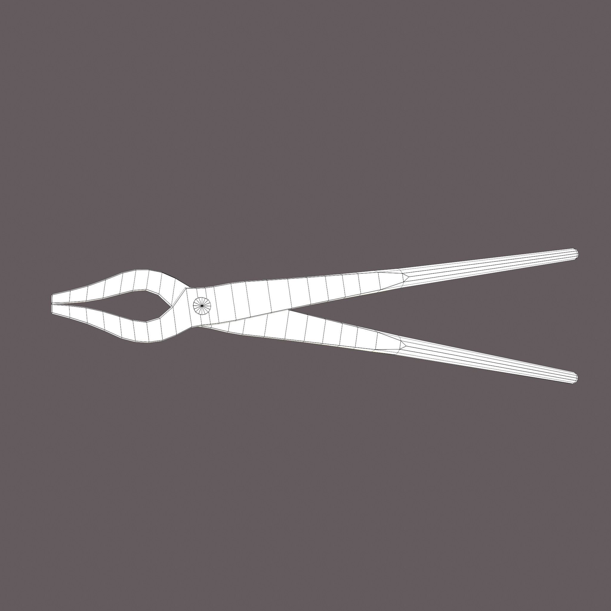 Medieval Fishing Pliers Free low-poly 3D model_26