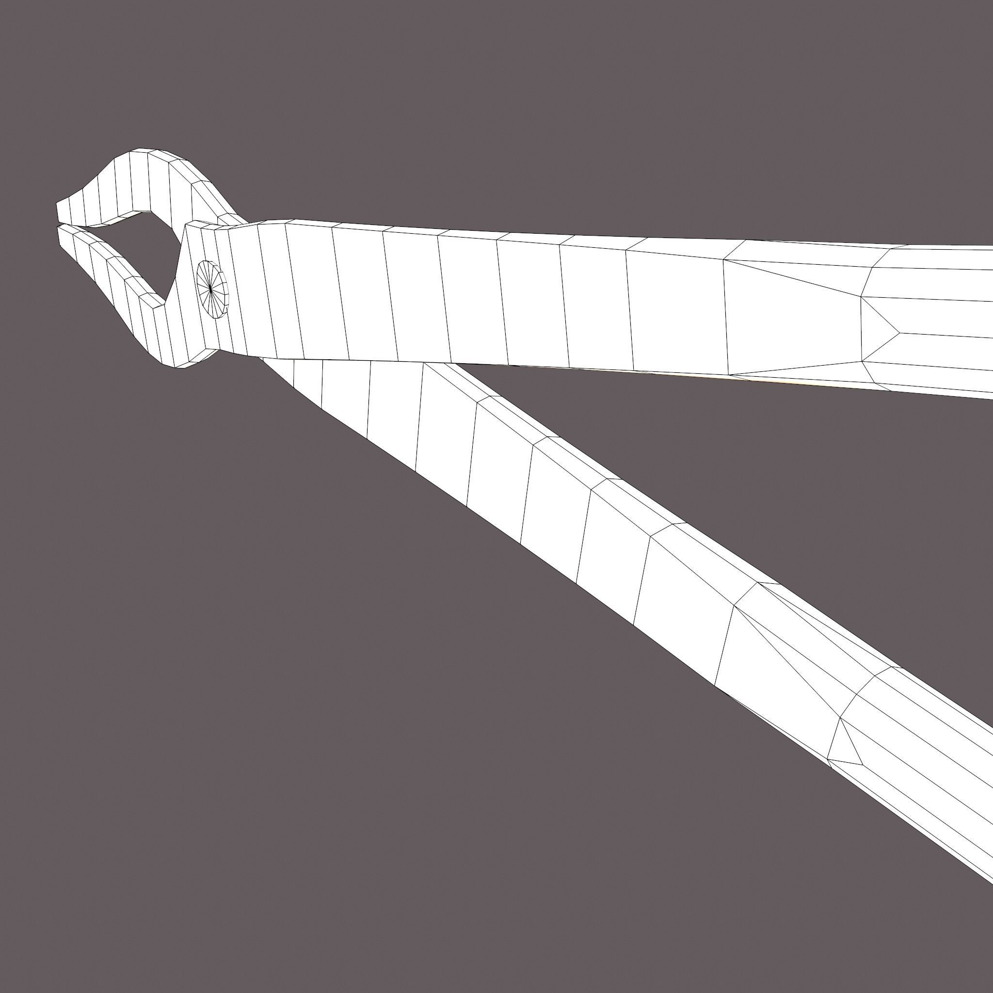 Medieval Fishing Pliers Free low-poly 3D model_38